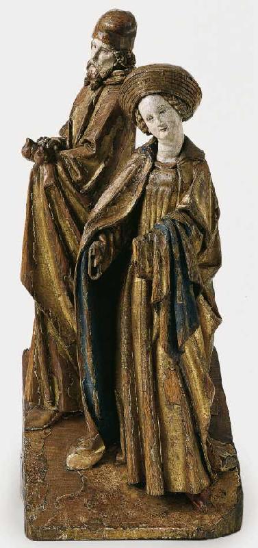 Maria und Josef, aus einer Darstellung im Tempel od Niederländisch