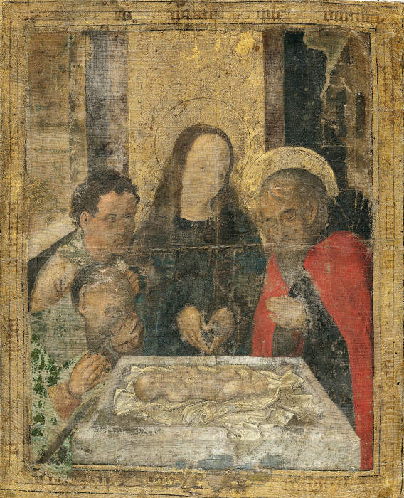 The Adoration of the Shepherds od Niederländischer Meister vom Ende des 15. Jahrhunderts
