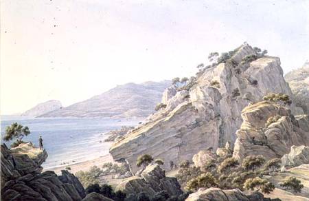 View of the Crimean coast near Oreanda od Nikanor Grigor'evich Chernetsov