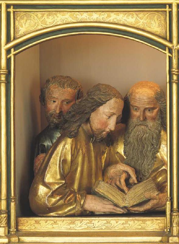 Isenheimer Altar, Detail: Predella mit Aposteln. od Niklaus von Hagenau