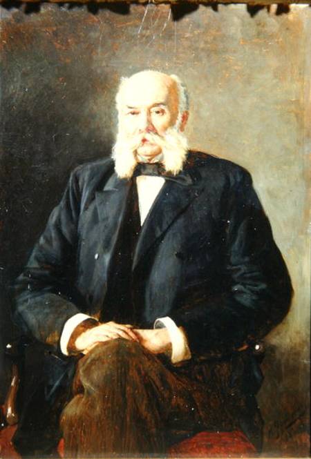 Portrait of Ivan Gontcharov od Nikolai Aleksandrovich Yaroshenko