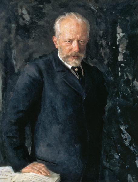 Portrait of Piotr Ilyich Tchaikovsky (1840-93), Russian composer od Nikolai Dmitrievich Kuznetsov