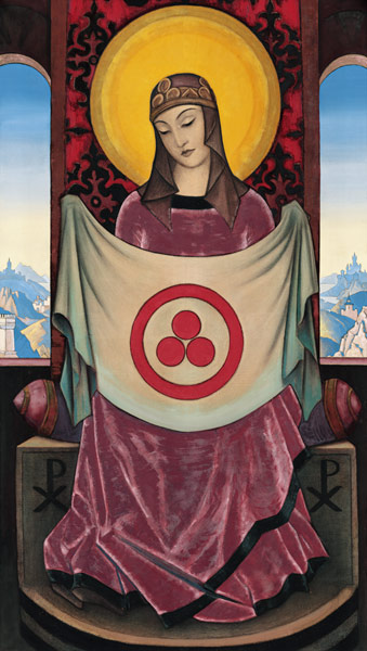 Madonna Oriflamma od Nikolai Konstantinow. Roerich