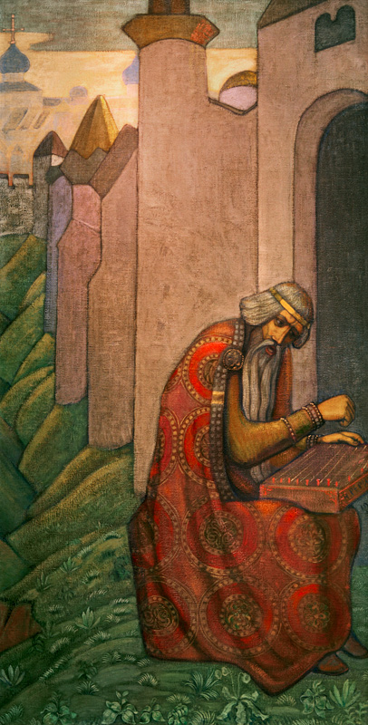 Mittelalterlicher slawischer Dichter od Nikolai Konstantinow. Roerich