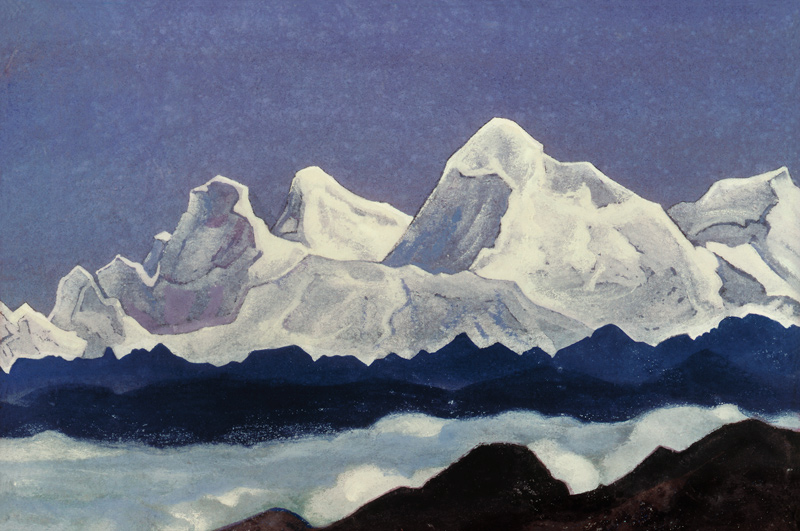 Mount Everest od Nikolai Konstantinow. Roerich