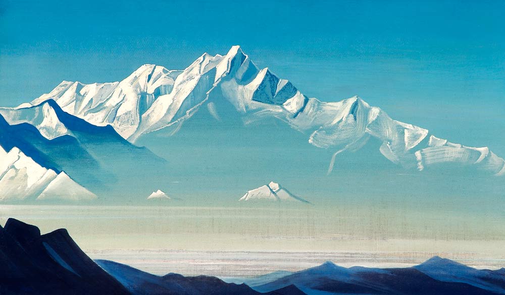 Mount of Five Treasures (Two Worlds) od Nikolai Konstantinow. Roerich