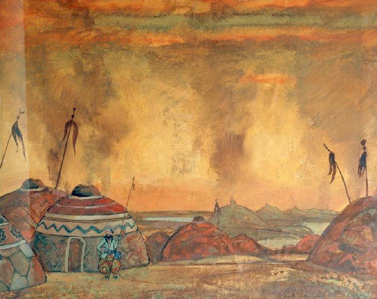 Bühne v. Roerich Borodin od Nikolai Konstantinow. Roerich