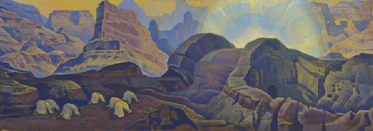 Das Wunder (aus der Serie Messias) od Nikolai Konstantinow. Roerich