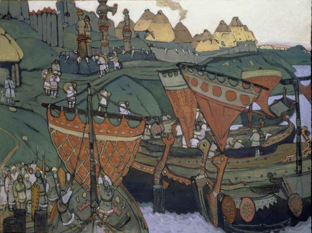 The Slavs on the Dnieper od Nikolai Konstantinow. Roerich