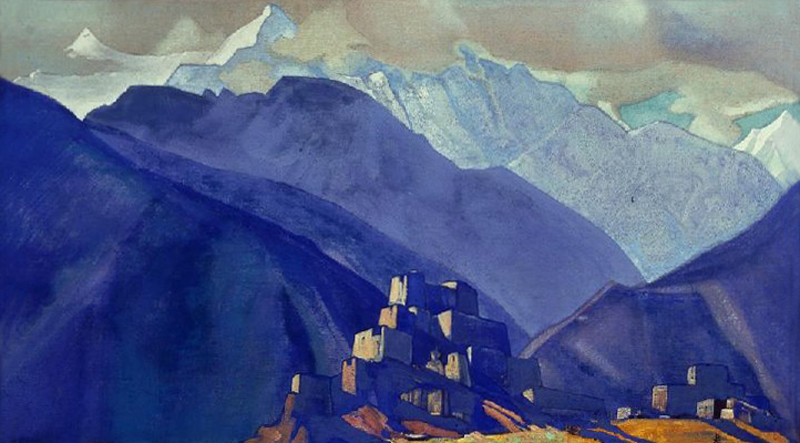 Stranghild. Monastery in the mountains od Nikolai Konstantinow. Roerich