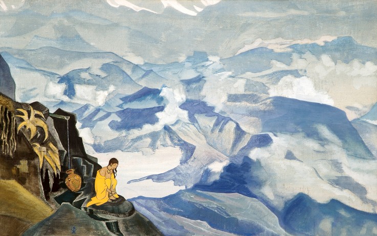 Drops of Life (From "Sikkim" series) od Nikolai Konstantinow. Roerich
