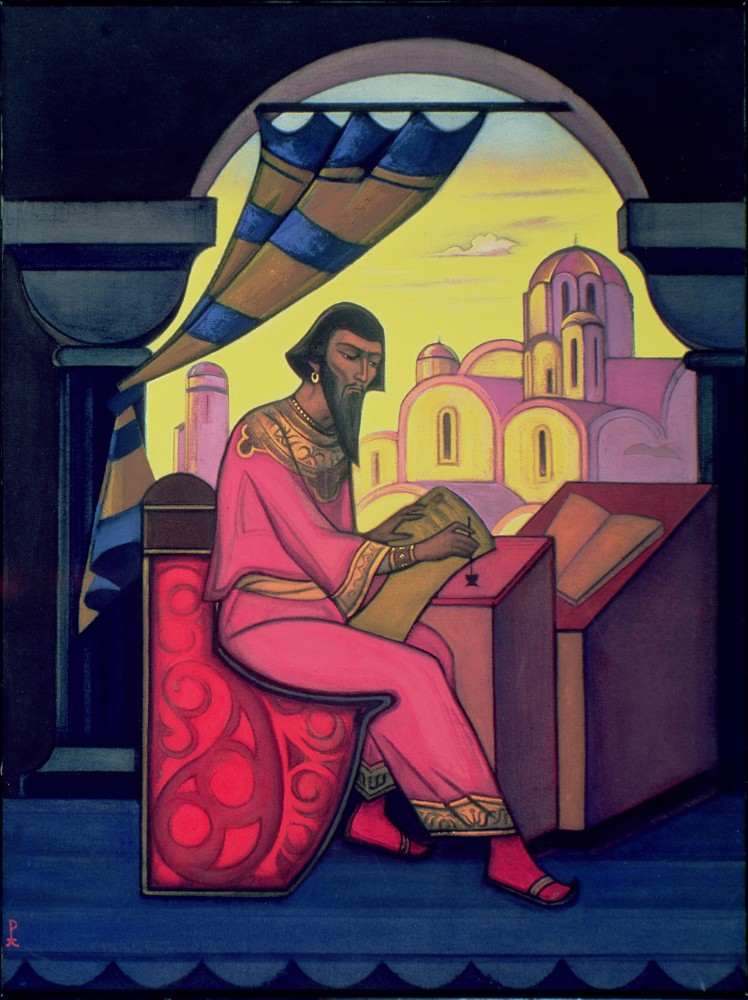 Yaroslav the Wise od Nikolai Konstantinow. Roerich
