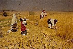 Grain harvest in the Ukraine od Nikolai Korniliewitsch Pimonenko