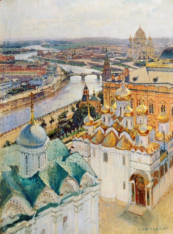 View of Moscow from the Bell Tower of Ivan the Great od Nikolai Nikolaevich Gritsenko