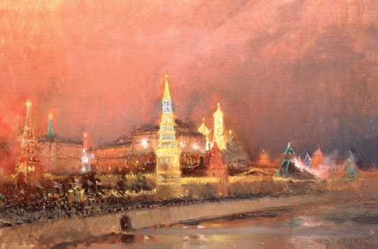 Illumination in the Kremlin od Nikolai Nikolaevich Gritsenko