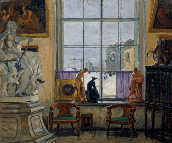 In einem Museum od Nikolai P. Bogdanow-Bjelski