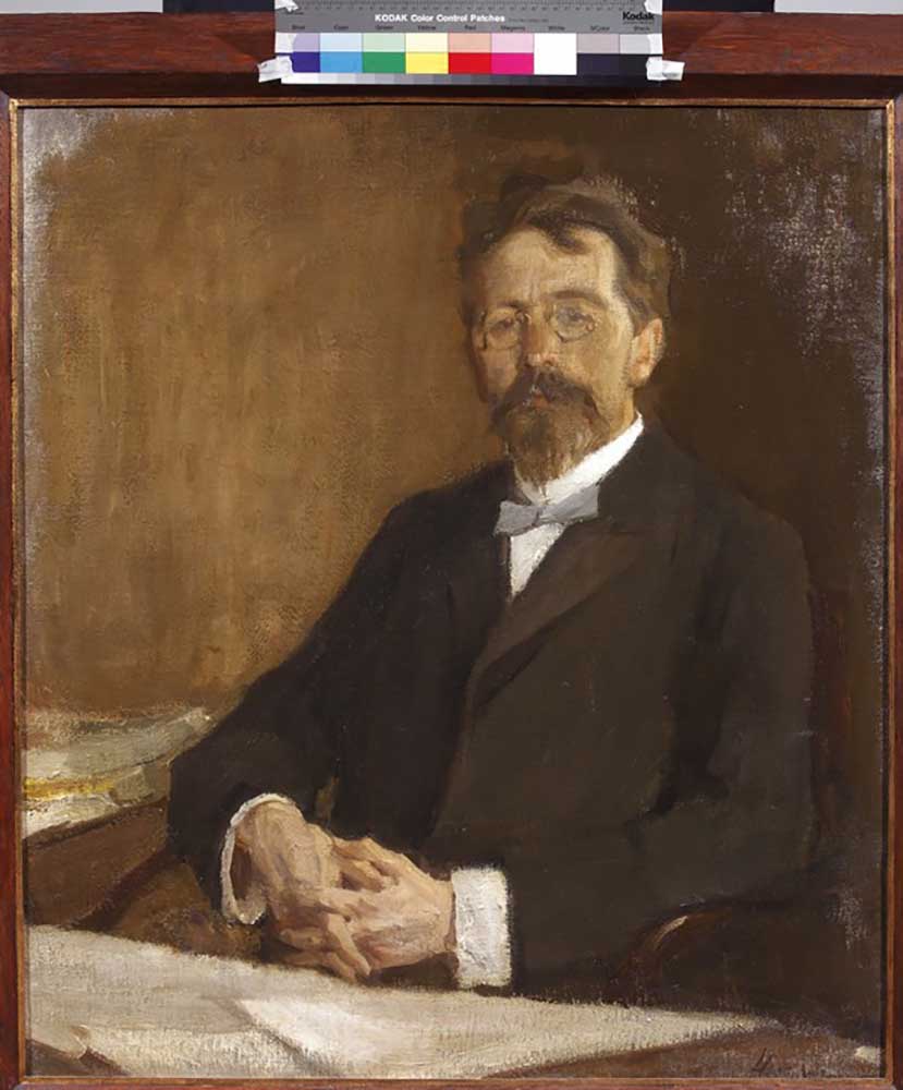 Portrait of the author Anton Chekhov (1860-1904) od Nikolai Pavlovich Ulyanov