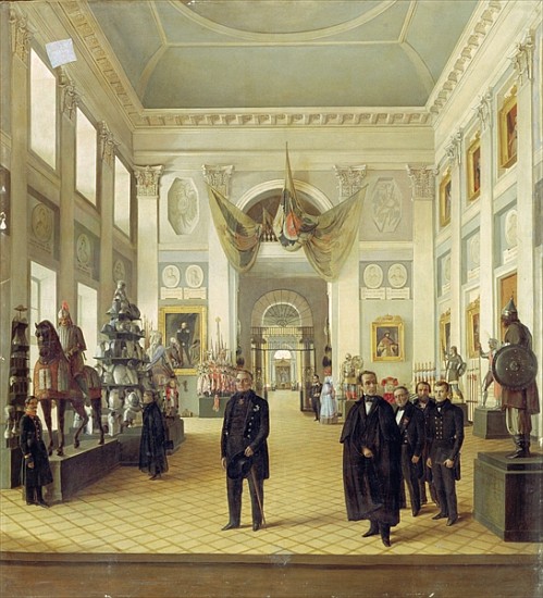 Interior of the Armoury Chamber in the Kremlin od Nikolai Alexeyevich Burdin