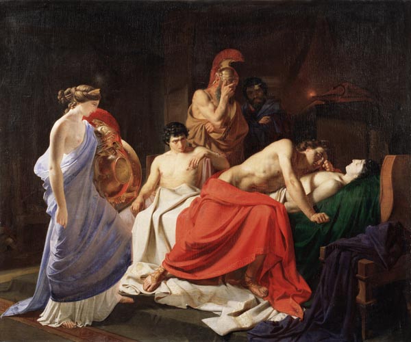 Achilles Lamenting the Death of Patroclus od Nikolai Nikolajewitsch Ge