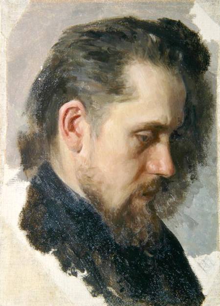 Portrait of the author Nikolay Pomyalovsky od Nikolaj Wassiljewitsch Nevrev