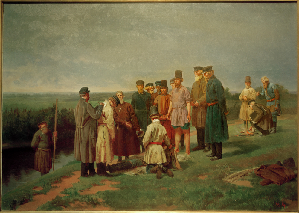 Visitierung eines Ertrunkenen od Nikolaj Dmitrijewitsch Dmitrijew-Orenburgski
