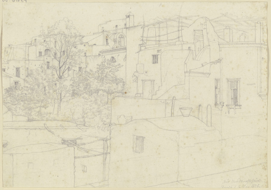 Ausblick aus einem Wirtshaus auf die Hinterhöfe von Amalfi od Nikolaus Hoff
