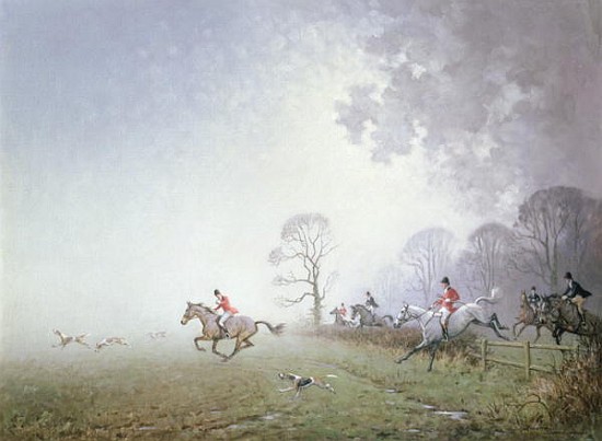 Hunting Scene (oil on canvas)  od Ninetta  Butterworth