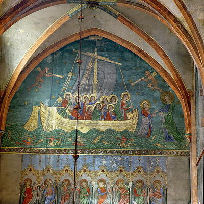 Peter's Ship: Storm on Lake Tiberias, after Giotto's 'Naviglia' (wall painting) see:106074 for detai od 