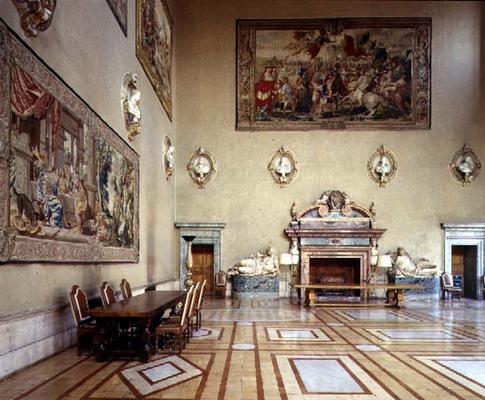 The 'Sala delle Fatiche d'Ercole' (Hall of the Labours of Hercules) designed by Antonio da Sangallo od 