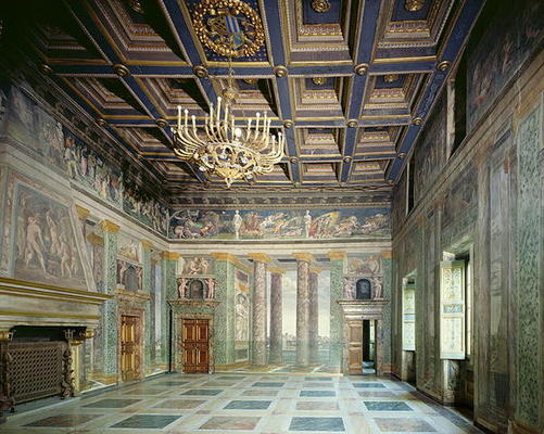 The 'Sala delle Prospettive' (Hall of Perspective) designed by Baldassarre Peruzzi (1481-1536) c.151 od 