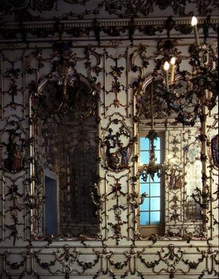 The 'Salottino di Porcellana' (Hall of Porcelain) designed for the Villa Reale in Portici by S. Fisc od 
