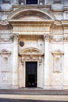Facade of the church, designed by Carlo Maderno (1556-1629) and built in 1626 (photo) od 