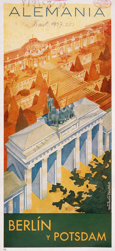 Brandenburg Gate , Spanish poster od 
