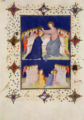 MS 11060-11061 Hours of Notre Dame: Compline, The Coronation of the Virgin, French, by Jacquemart de od 