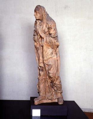 Angel from an Annunciation scene, sculpture by School of Mantua (terracotta) od 