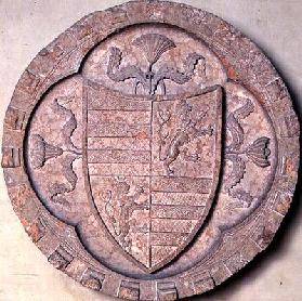 Coat of arms of the Gonzaga family, 1st half of 15th century (marble)
