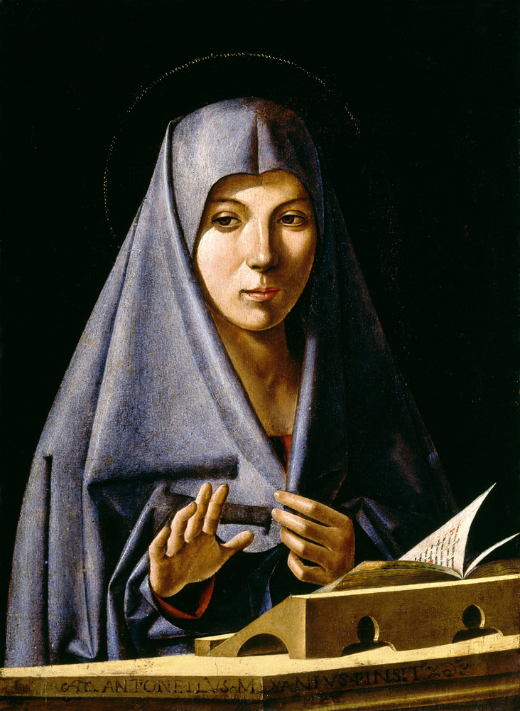 Antonello da Saliba,Mary of Annunciation od 