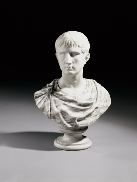 An Italian White And Breche Marble Bust Of Julius Caesar, Second Half 19th Century od 
