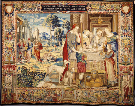 A Brussels Tapestry Woven In Wools, Silks And Metal Threads, Depicting The Passover And Death Of The od 