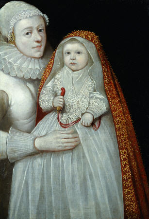 A Christening Portrait Of A Mother And Child od 
