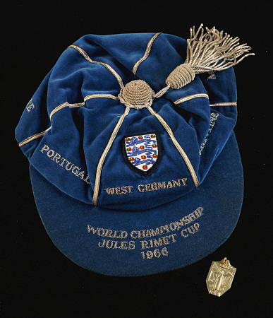A Continental Gold World Cup Winner''s Medal And A Blue England World Cup 1966 International Cap Awa od 