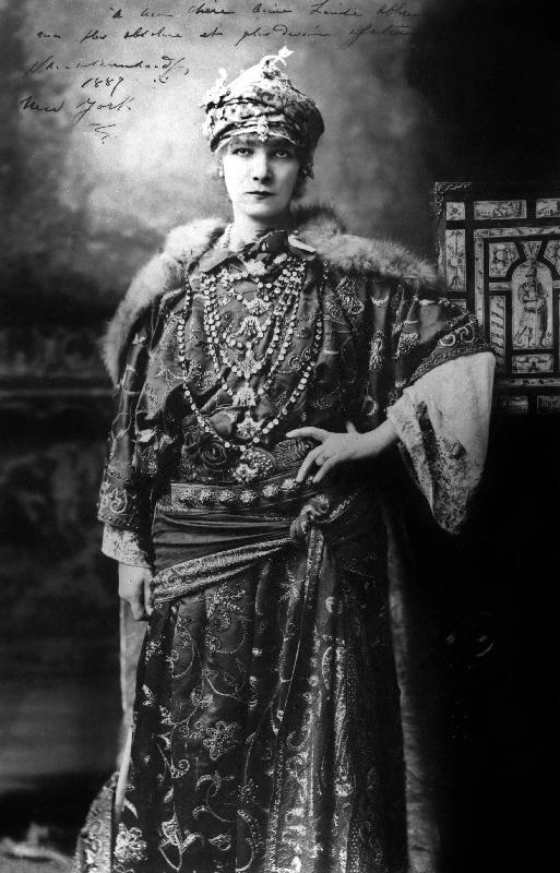Actress Sarah Bernhardt in New York od 