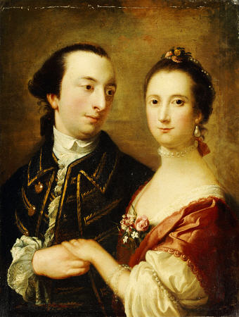 A Double Portrait Of A Lady And A Gentleman od 