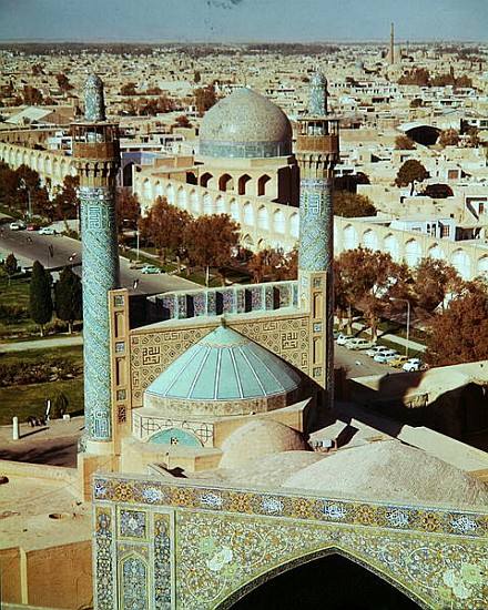 Aerial view of the Masjid-i-Shah, Safavid Dynasty od 