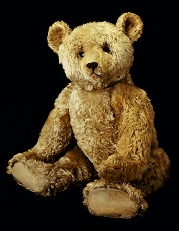 A Fine Steiff Pale Golden Plush Covered Teddy Bear With Large Deep Set Black Button Eyes, Circa 1910 od 