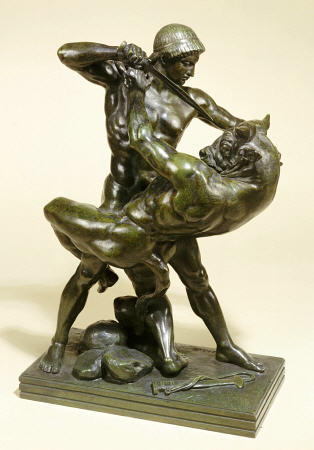 A French Bronze Group Of Theseus And The Minotaur od 