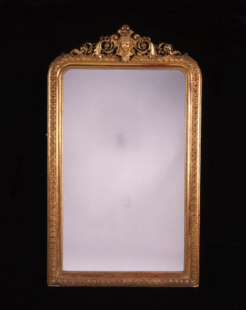 A French Gilt Gesso Overmantel Wall Mirror od 