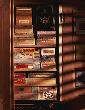 A Hand Made Cedar Armoire Containing Boxed Cigars od 