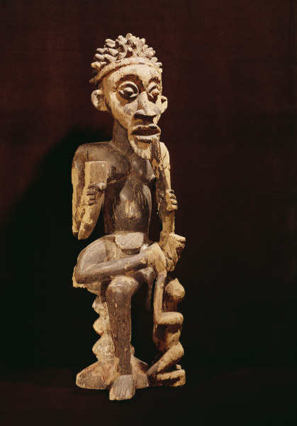 Ahnenfigur, Bamileke, Kamerun / Holz od 