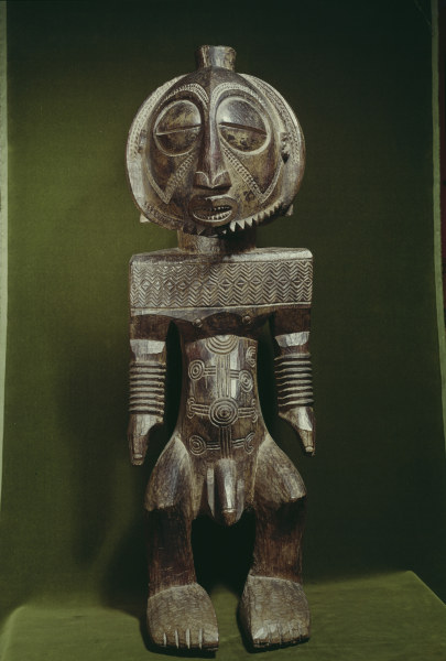 Ahnenfigur, Bembe, Rep. Kongo / Holz od 